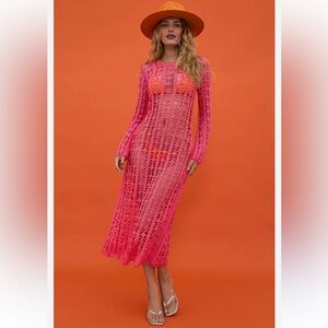 NWT BEACH RIOT Ariana Dress Hot Coral